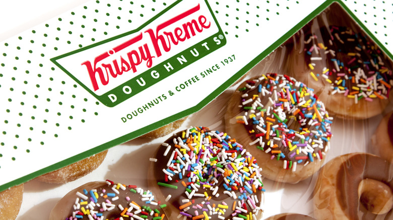 Krispy Kreme box of donuts