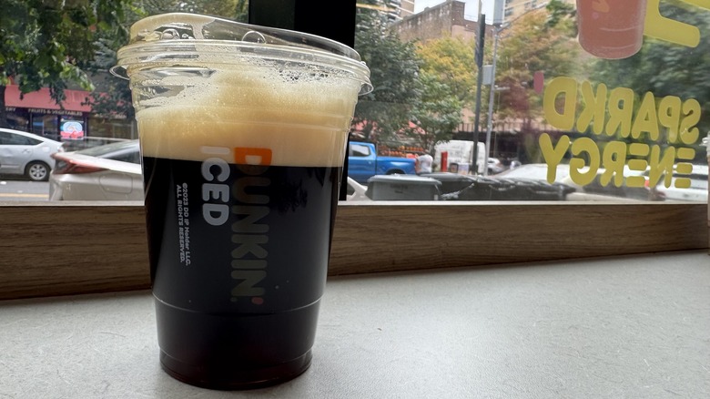 Dunkin' small nitro cold brew on tap