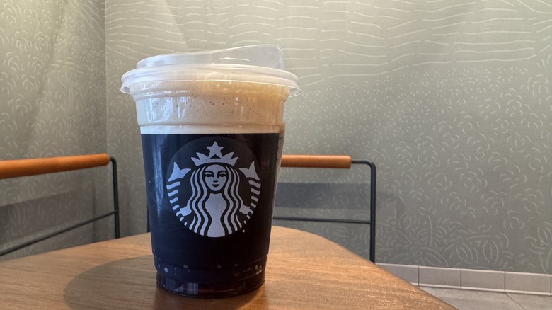 Starbucks tall vanilla sweet cream nitro cold brew