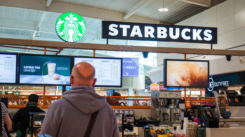 Starbucks store counter