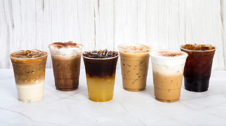 different types of iced coffee drinks