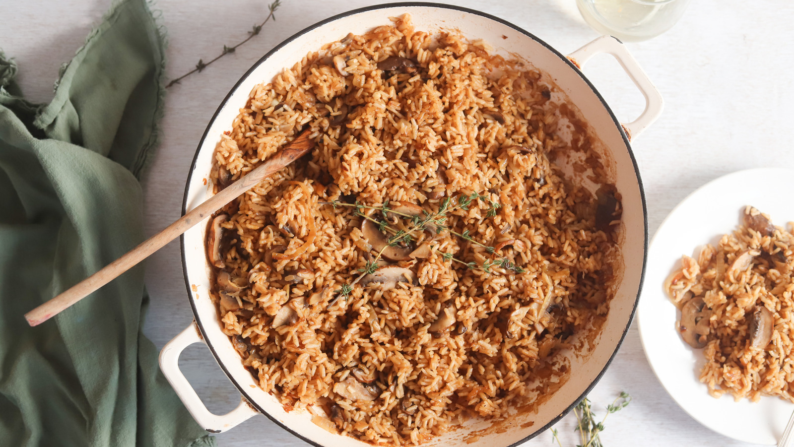 Earthy One-Pan French Onion Rice Recipe