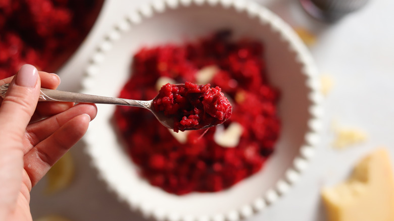 beet risotto