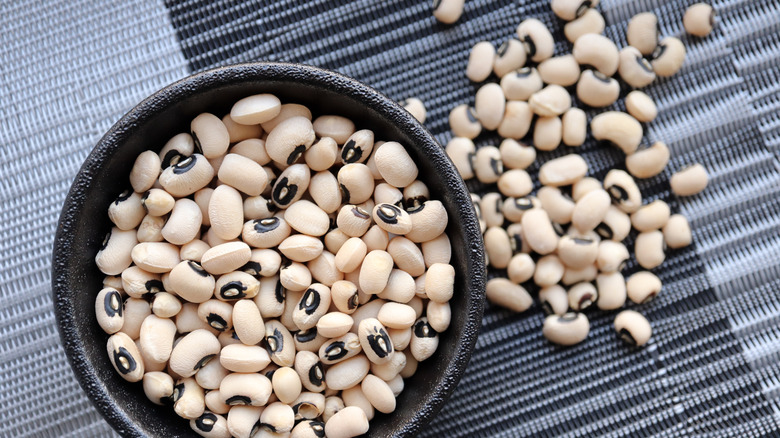 Bowl of black eyed peas