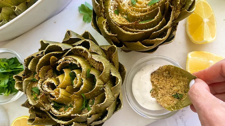 Parmesan-Stuffed Artichokes