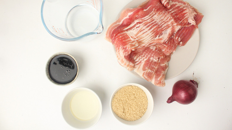 ingredients for bacon jam