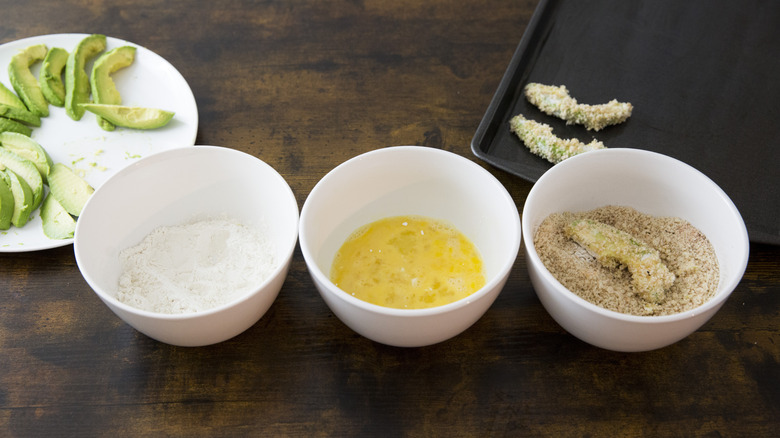 avocado breading bowls on table