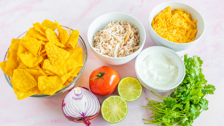 ingredients for baked nachos