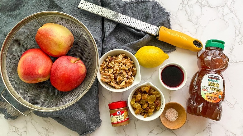 charoset ingredients on counter