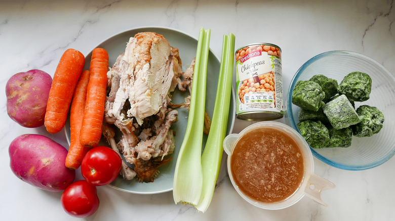 chicken carcass soup ingredients