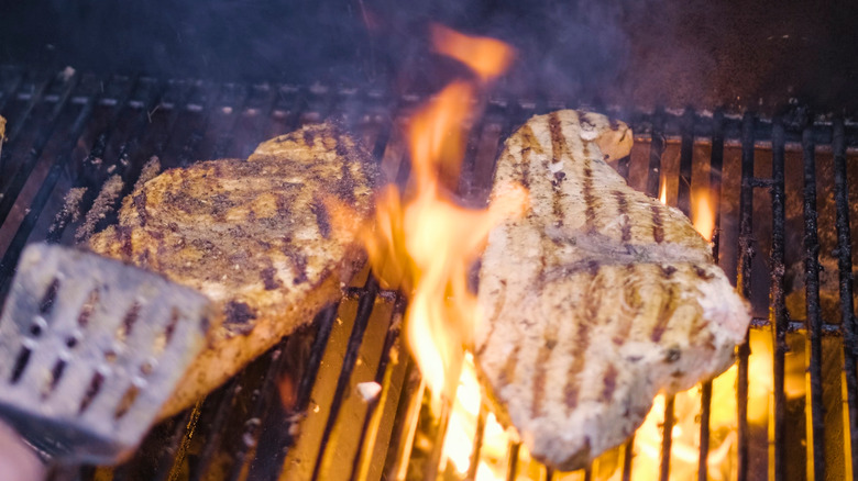 Grilling swordfish