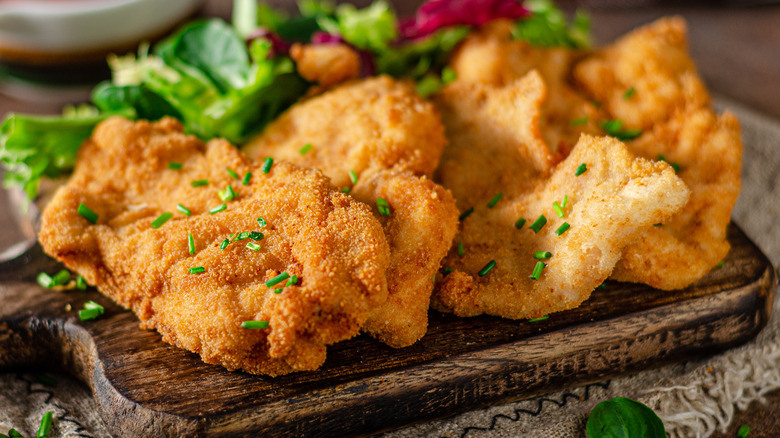 golden fried pork cutlets