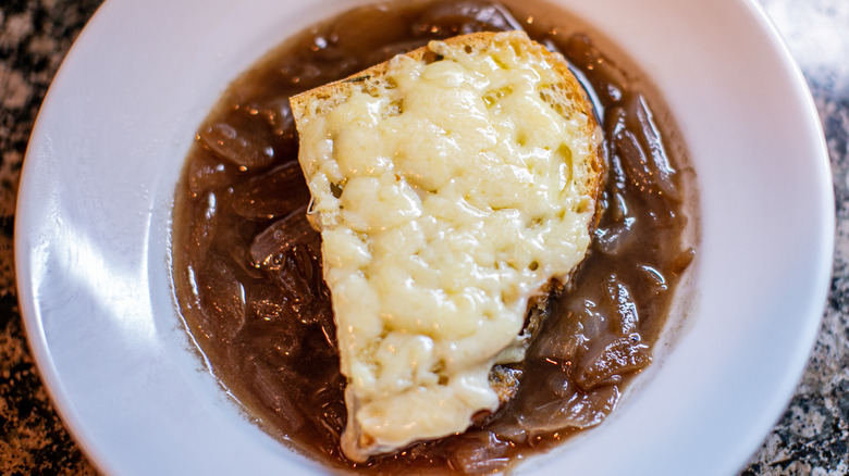 bowl of french onion soup