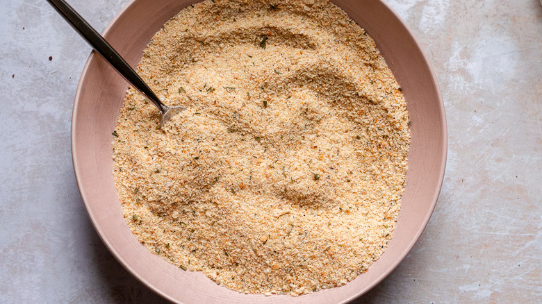 breadcrumbs in a bowl 