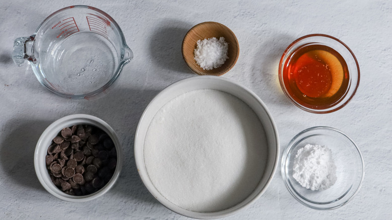 ingredients for honeycomb toffee