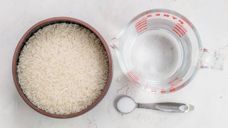 rice water and salt