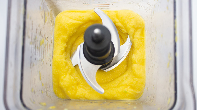 mango in blender