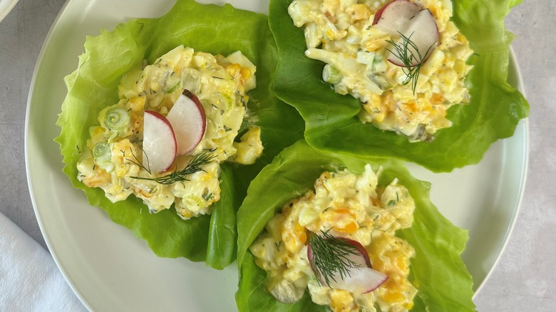 egg salad lettuce wraps 