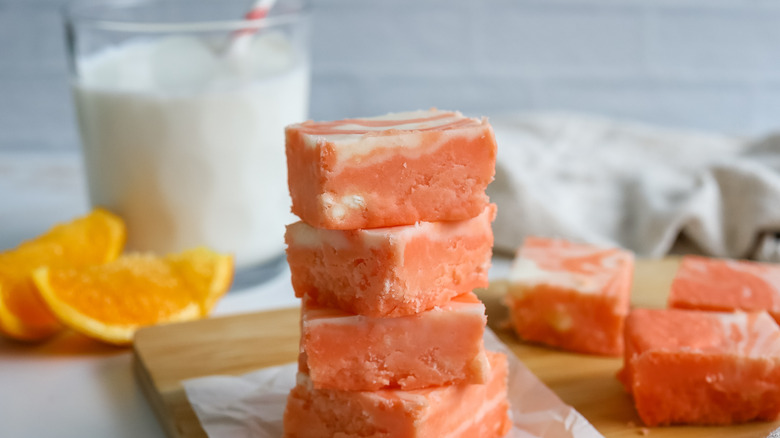 orange cream fudge stack 