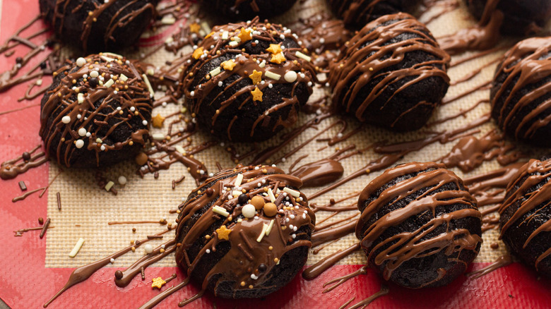 Oreo balls with sprinkles