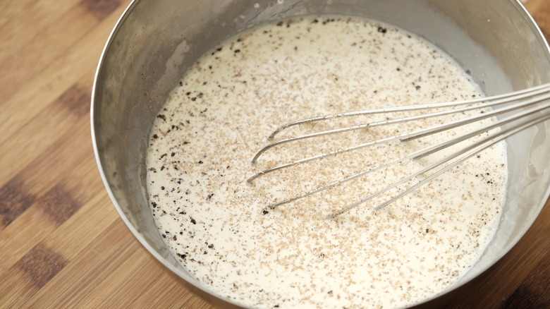 quiche mixture with seasoning 