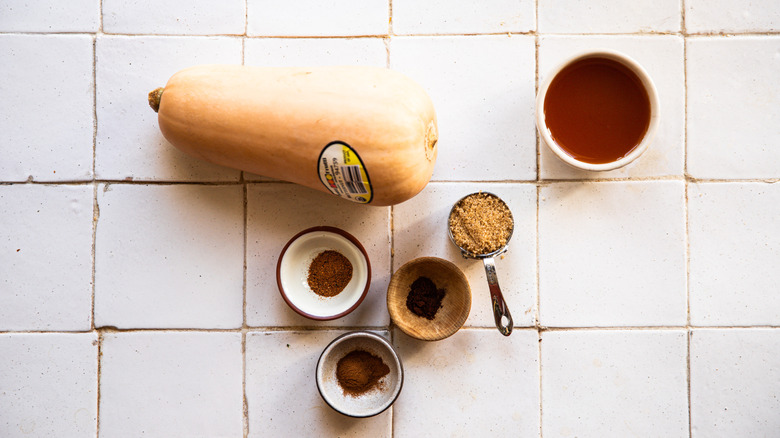 Ingredients for butternut squash butter