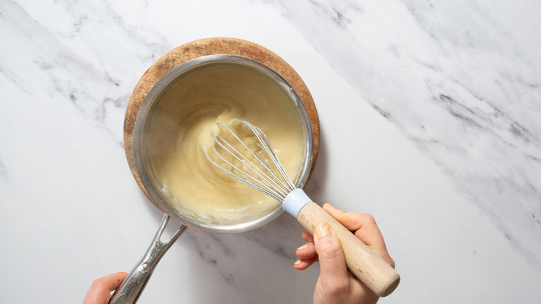 Whisking gravy