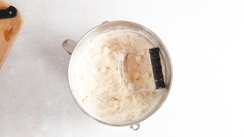 butter cut into flour