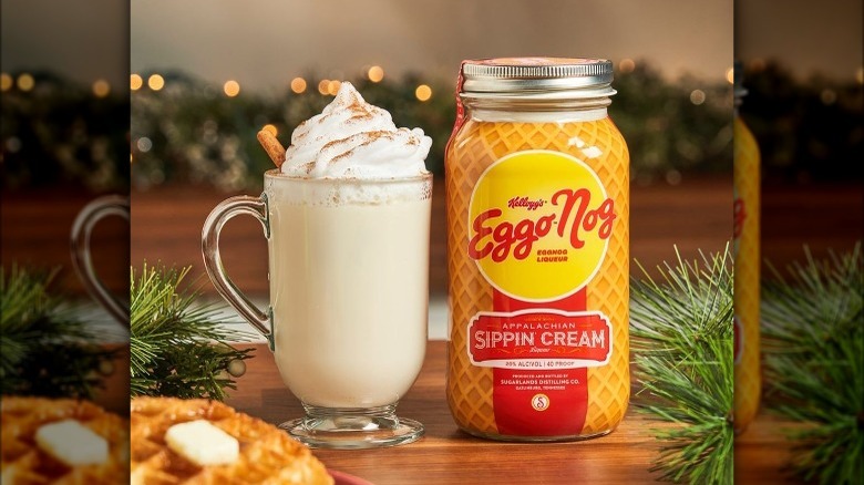 Eggo Nog with cocktail