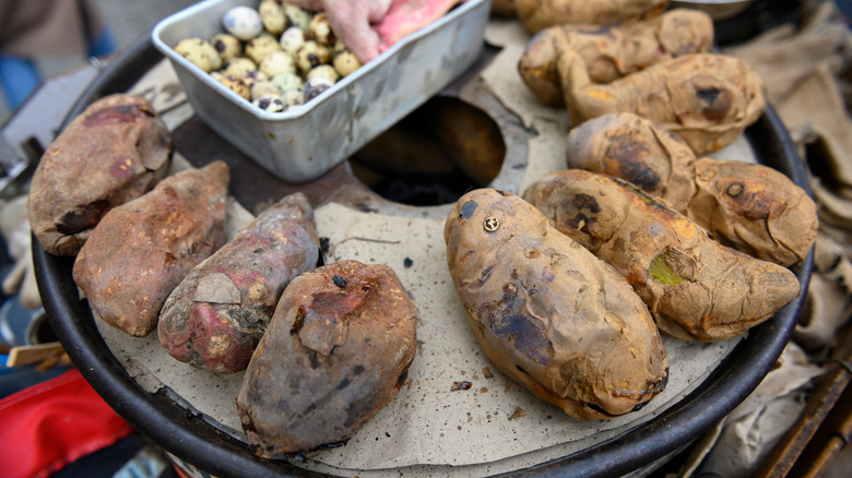 roasted sweet potatoes in Hong Kong