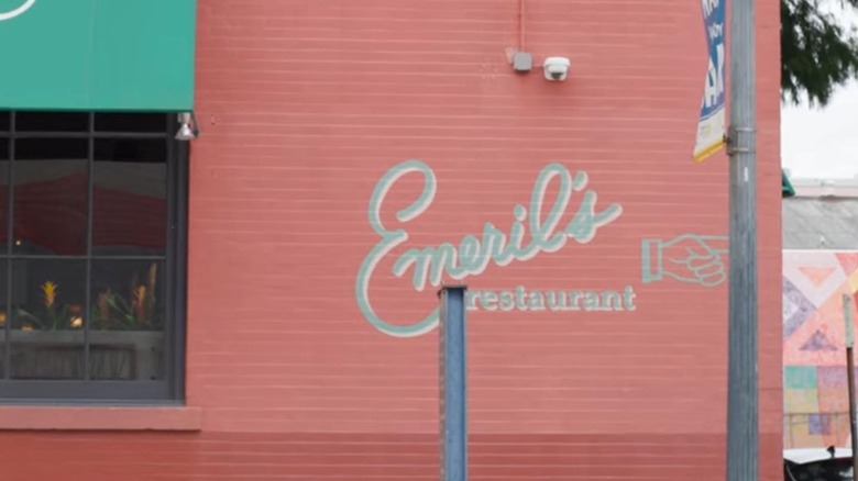 An exterior shot outside of Emeril's