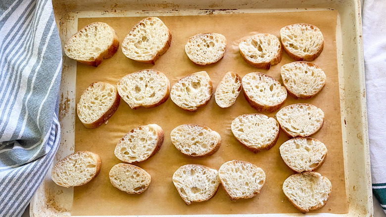 bread on cutting board