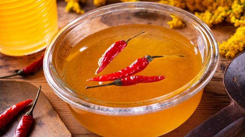 hot chili infused honey