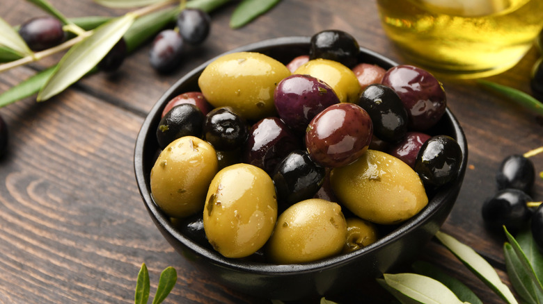 bowl of olives