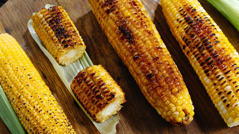 roasted corn on the cob
