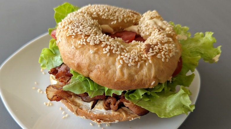 BLT on a bagel