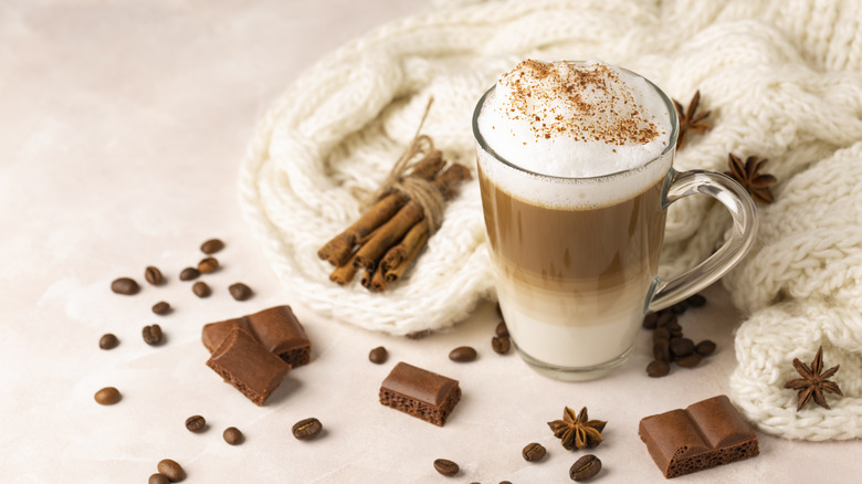 coffee garnished with spices