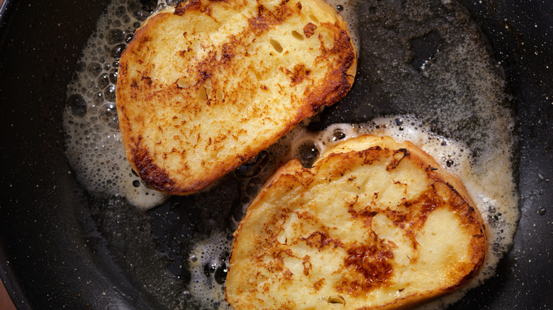 Pan fried toast 