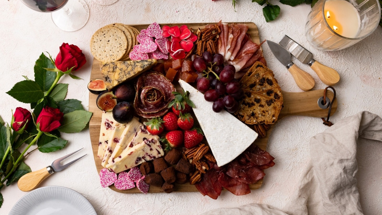 Elevate Your Valentine's Day Charcuterie Board With A Salami Rose