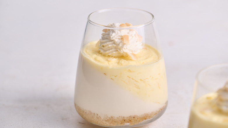 coconut cream lush in glass