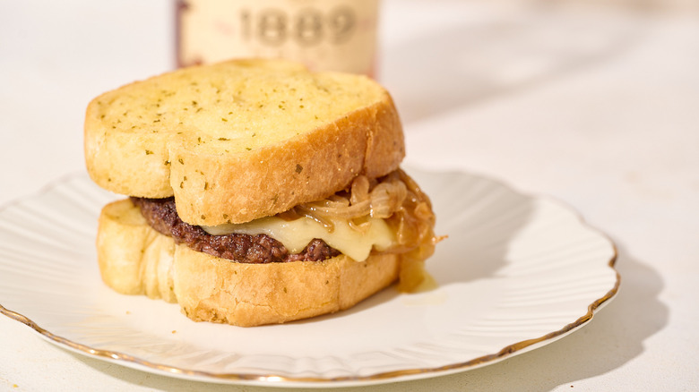 patty melt on a plate