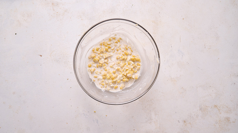 elote mixture in bowl