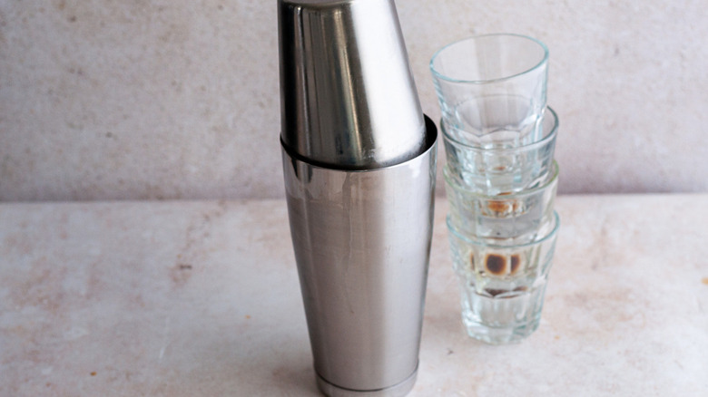metal cup drink shaker