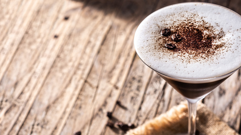 Espresso Martini in glass 