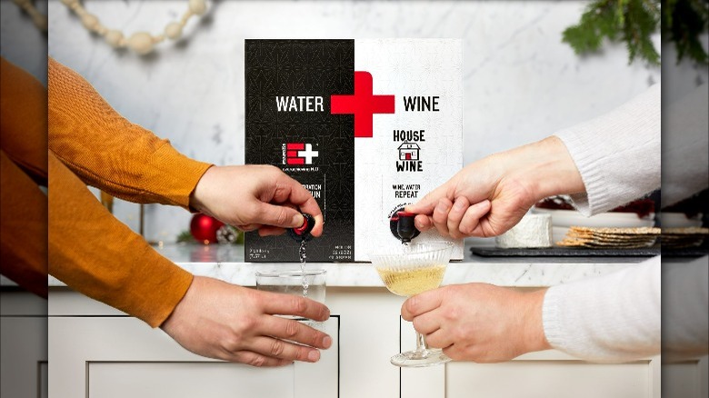 Essentia Water and House Wine's collab box