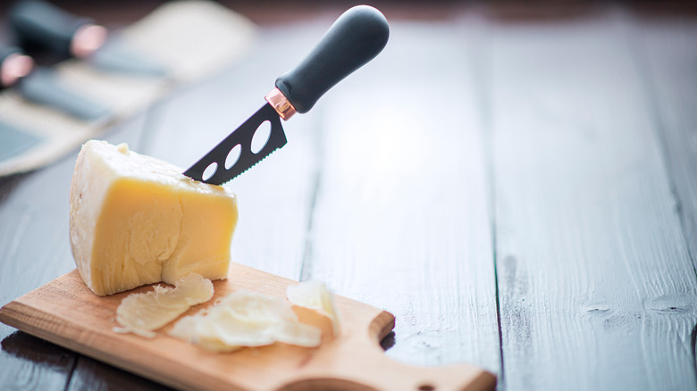 cheese knife with holes 