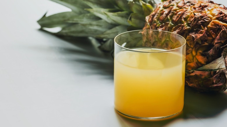 pineapple and juice