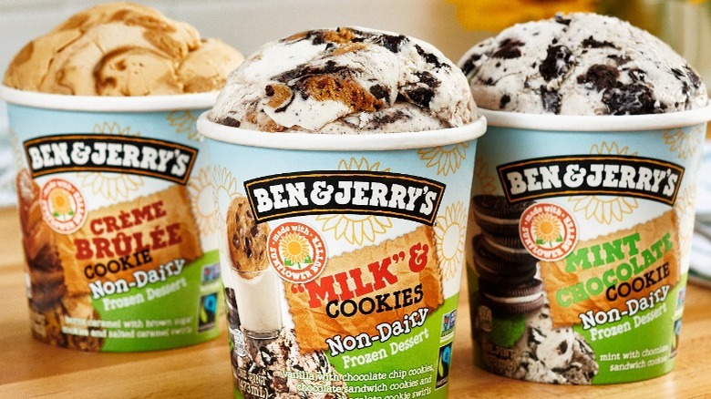 Pints of Ben & Jerry's Milk and Cookies 