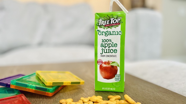 Apple juice box