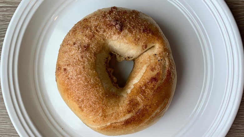 Cinnamon Sugar Bruegger's Bagel